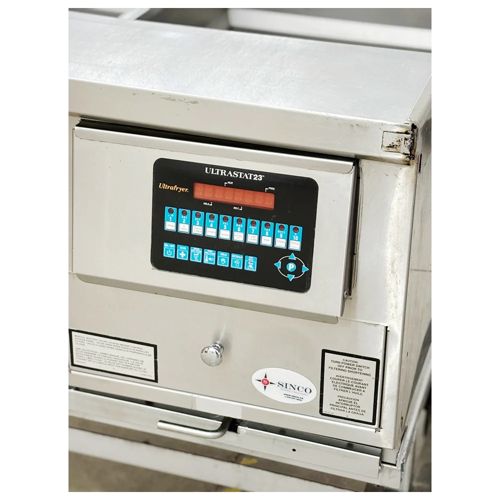 Ultrafryer 42" Commercial Natural Gas Fryer 75,000 BTU No Filtration Used FOR02325 - Image 6