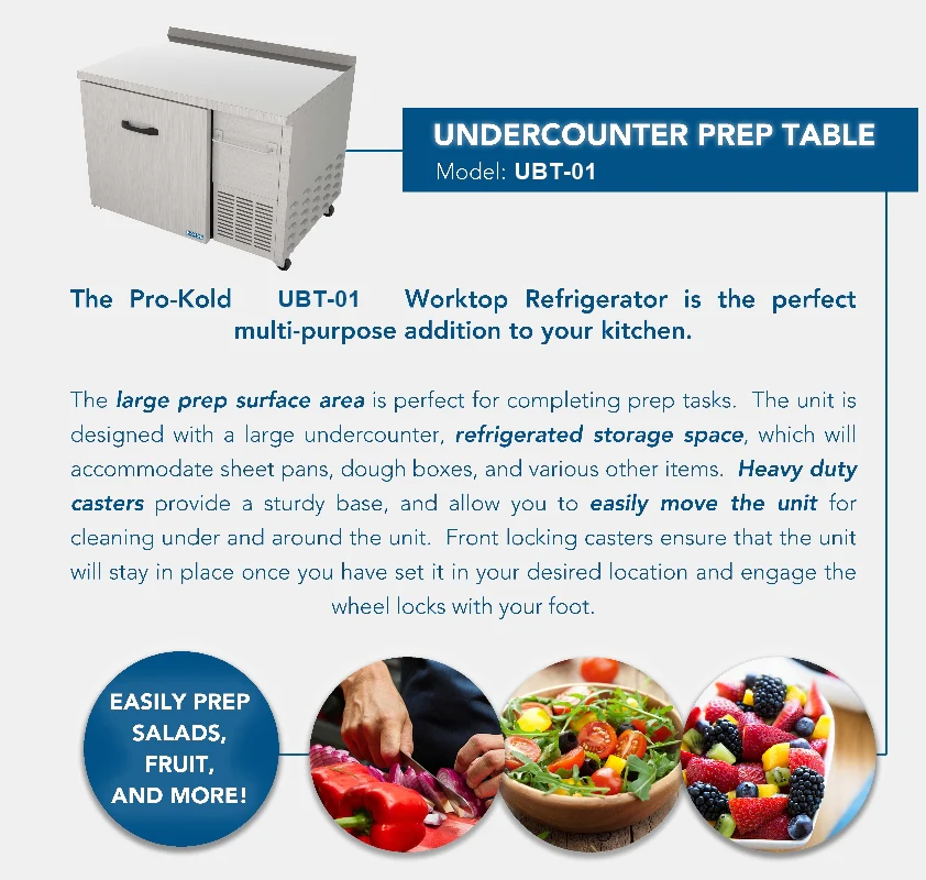 45'' Undercounter Cooler Single Door UBT-01 - Image 3