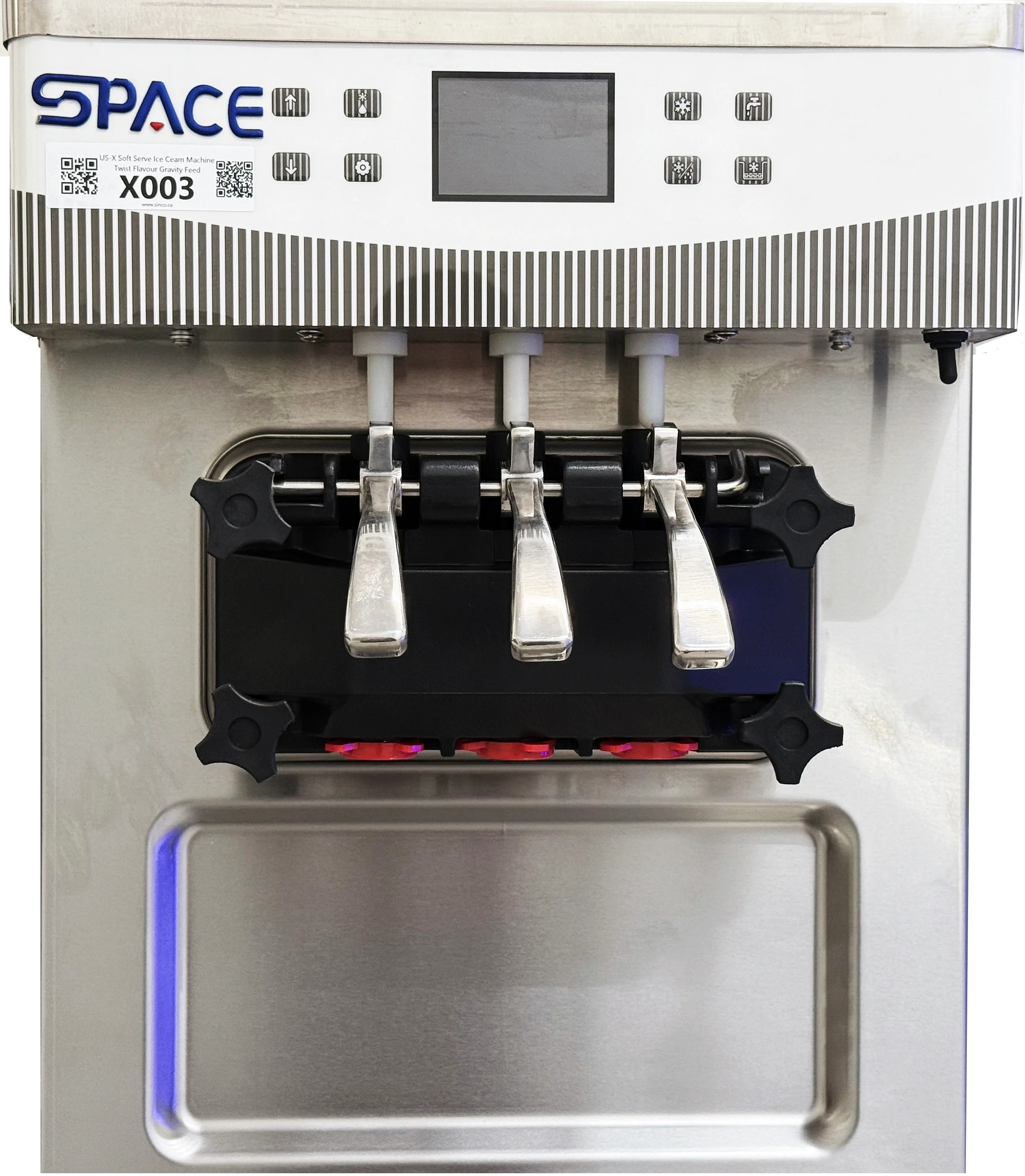 Space Soft Serve Ice Ceam Machine Countertop Twist Flavour Gravity Feed X003 - Image 5