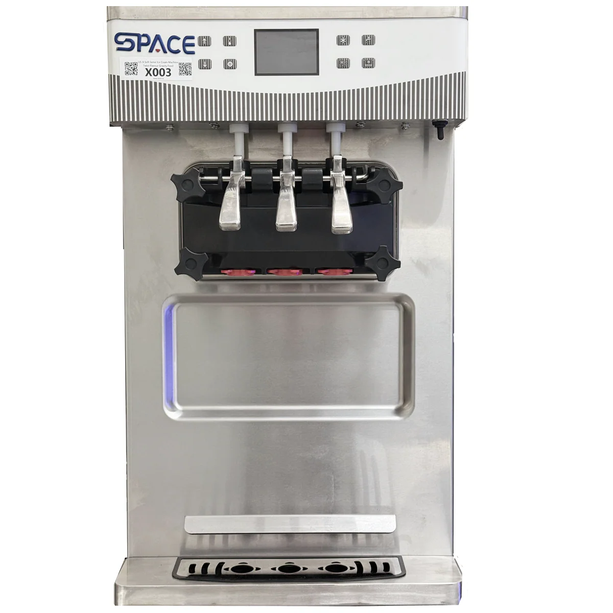 Space Soft Serve Ice Ceam Machine Countertop Twist Flavour Gravity Feed X003 - Image 9