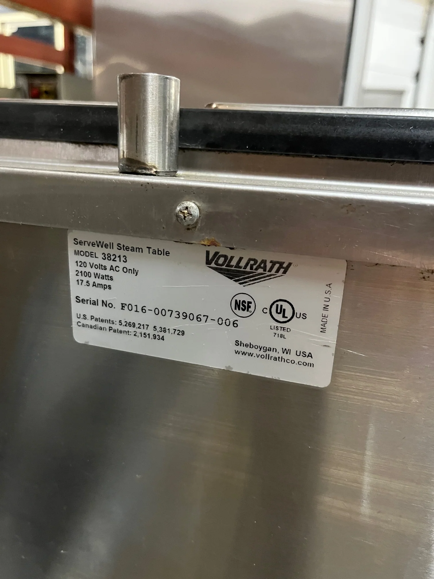 Vollrath Electric Three Pan Hot Food Table Used FOR01686 - Image 5