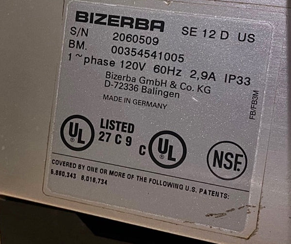 Bizerba Meat Slicer SE12D Used FOR01760 - Image 6