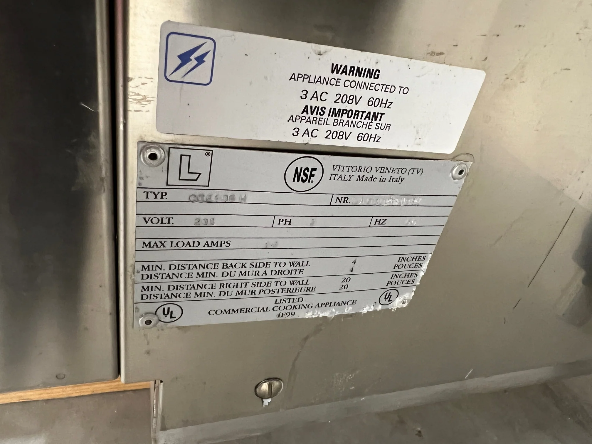 Cleveland Electric Combi/Steam Craft Oven Used FOR01770 - Image 8