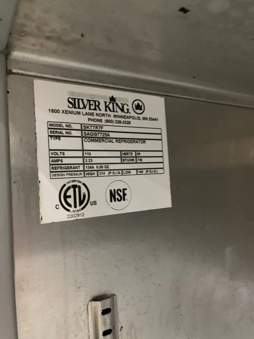 Silver King Undercounter Cooler Used FOR01665 - Image 7