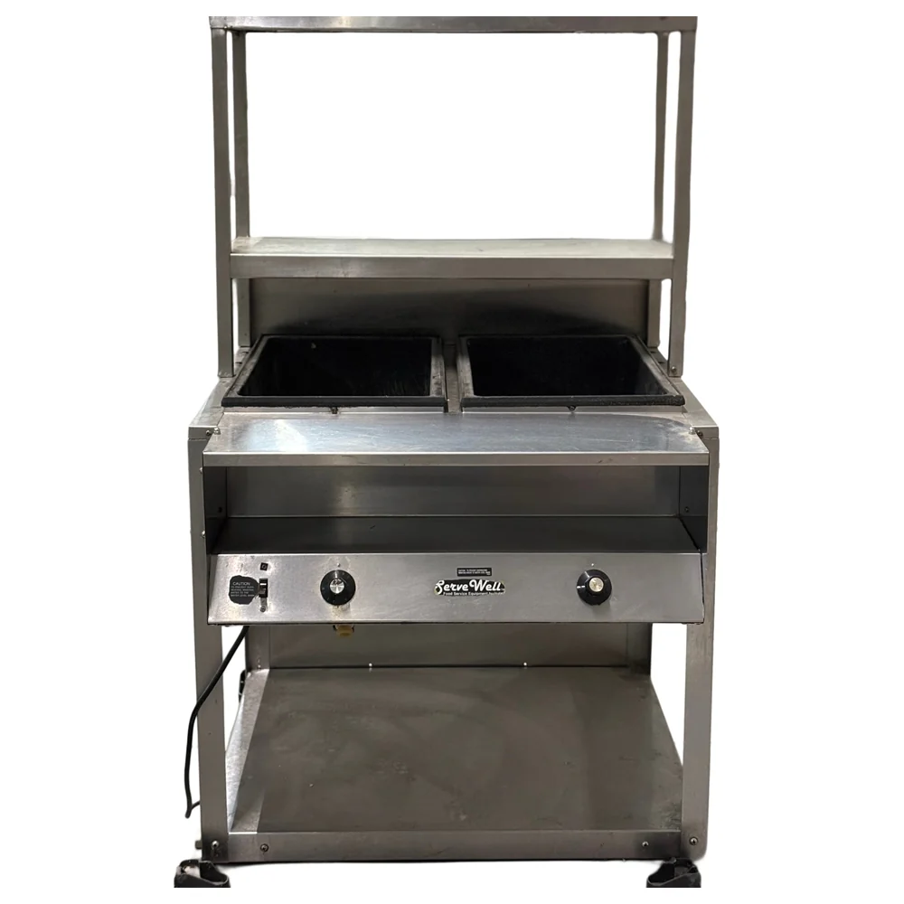Vollrath 2 Pan Electric Hot Food Table Used FOR02173 - Image 2