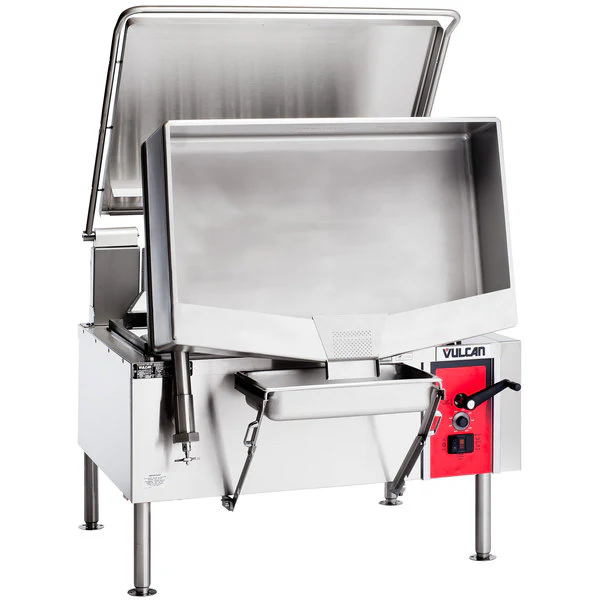Vulcan 40 Gallon Manual Tilt Braising Pan / Tilt Skillet VG40 - Image 4