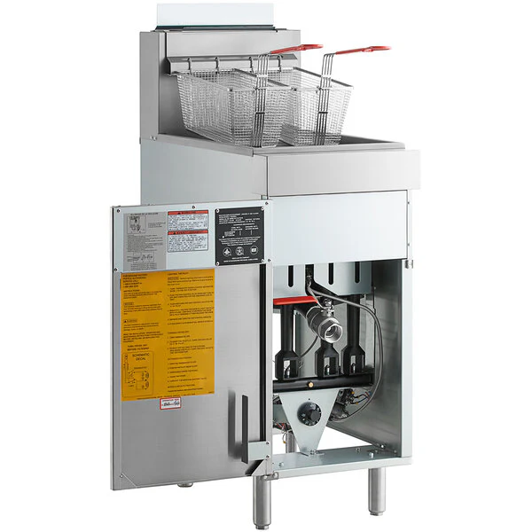 Vulcan Veg Series 45-50 lb. Natural Gas Fryer 1VEG50M - Image 3