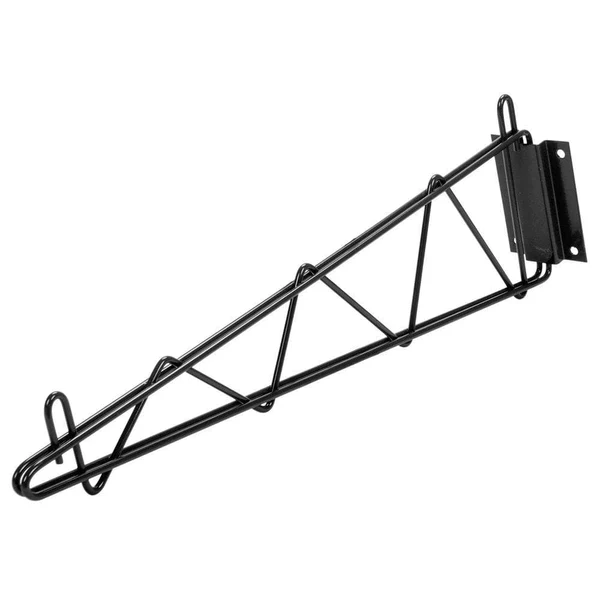Wire Chrome/Black Epoxy Wall Brackets (Set of 2) - Image 3